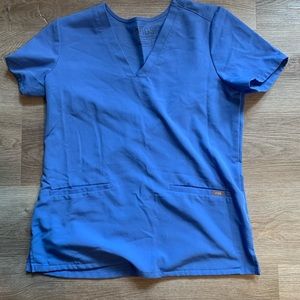 Figs ceil blue small scrub top